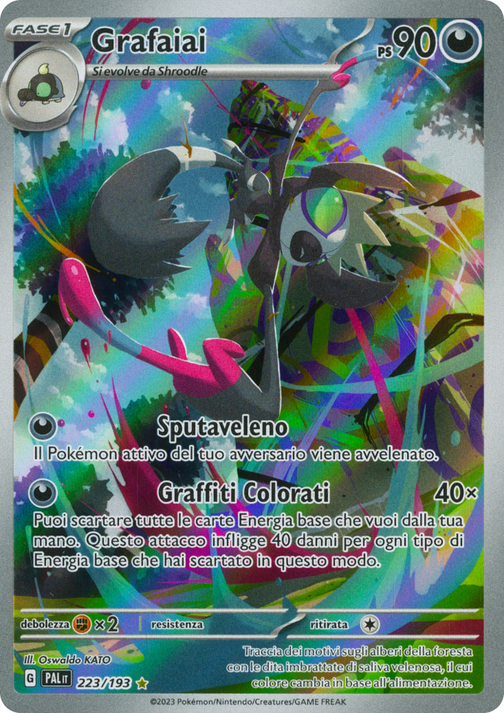 223 / 193 Grafaiai Rara Segreta foil (IT) -NEAR MINT-
