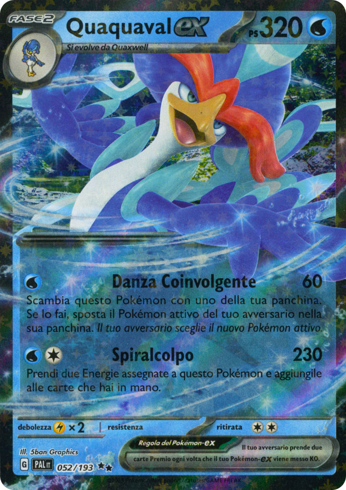 052 / 193 Quaquaval ex Rara Ex foil (IT) -NEAR MINT-