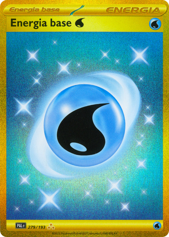 279 / 193 Energia Base Acqua Rara Segreta Gold foil (IT) -NEAR MINT-