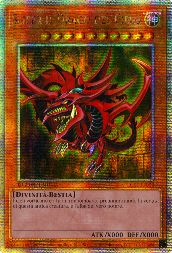 LC01-IT002 Slifer il Drago del Cielo Rara Segreta Edizione Limitata (IT) - NEAR MINT-