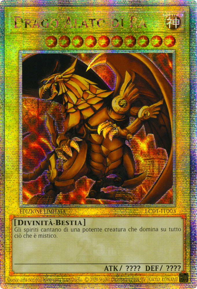 LC01-IT003 Il Drago Alato di Ra Rara Segreta Edizione Limitata (IT) - NEAR MINT-