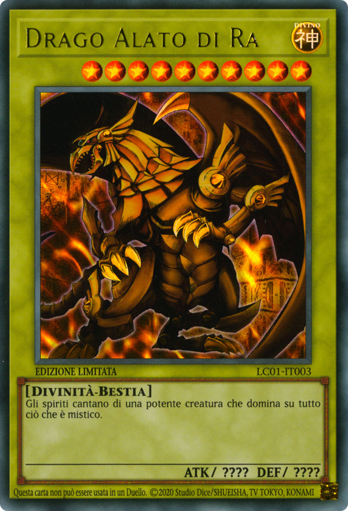 LC01-IT003 Il Drago Alato di Ra Ultra Rara Edizione Limitata (IT) - NEAR MINT-