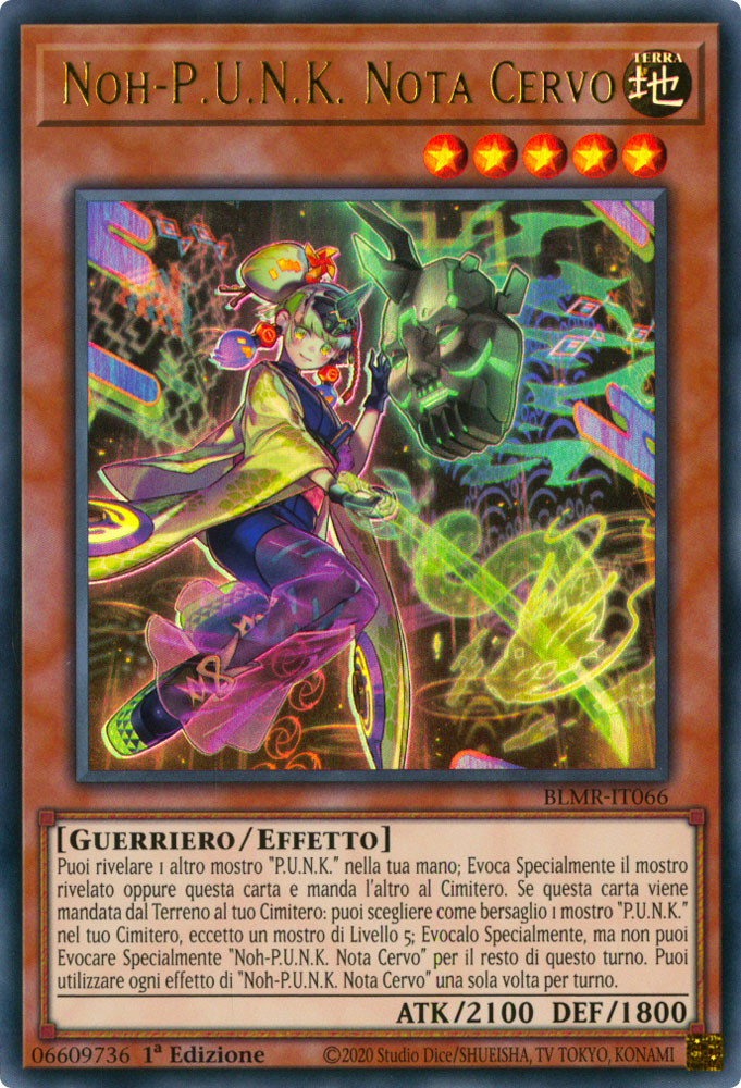 BLMR-IT066 Noh-P.U.N.K. Nota Cervo Ultra Rara 1a Edizione (IT) -NEAR MINT-