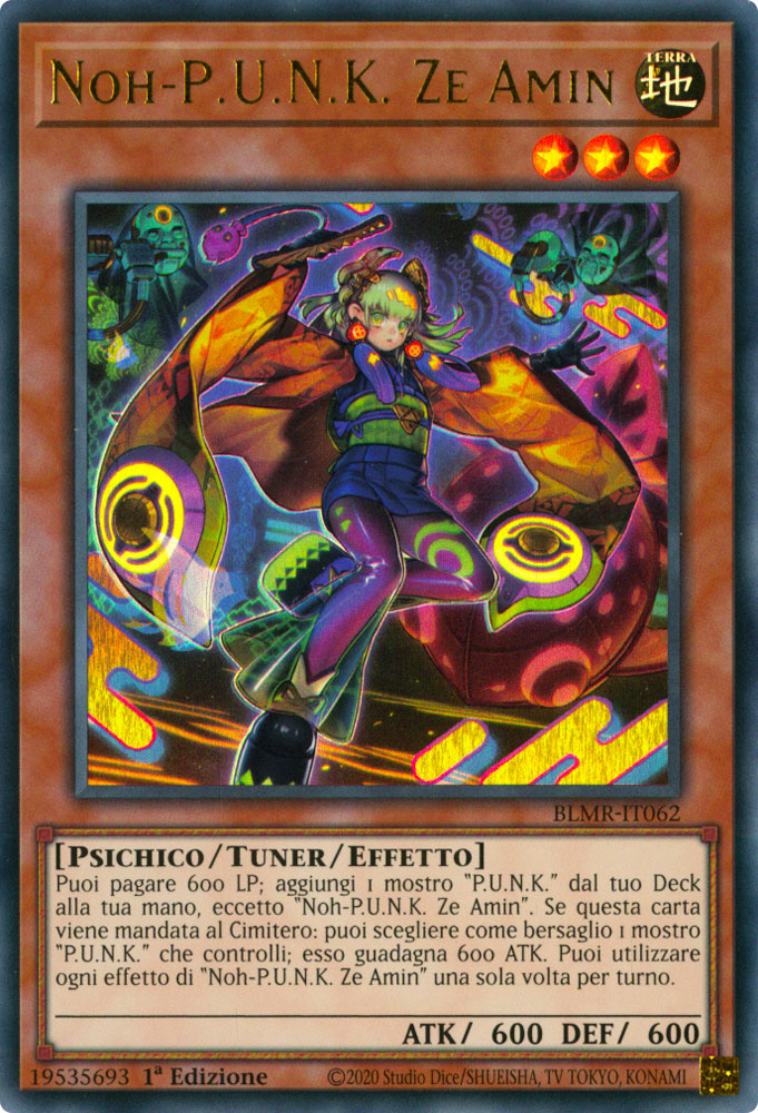 BLMR-IT062 Noh-P.U.N.K. Ze Amin Ultra Rara 1a Edizione (IT) -NEAR MINT-