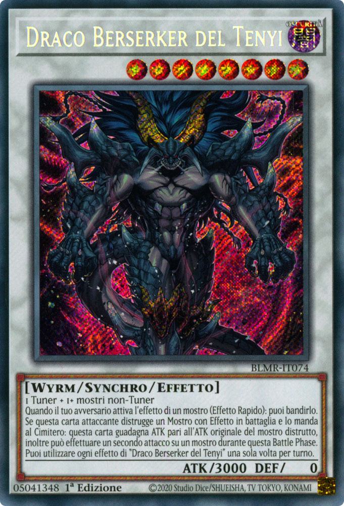 BLMR-IT074 Draco Berserker del Tenyi Rara Segreta 1a Edizione (IT) -NEAR MINT-