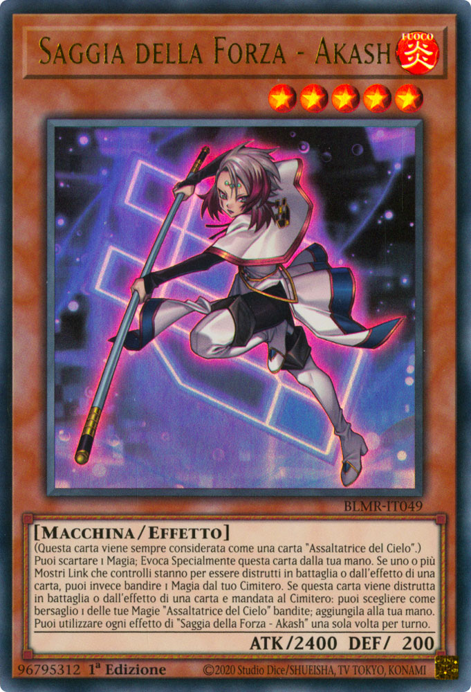BLMR-IT049 Saggia della Forza - Akash Ultra Rara 1a Edizione (IT) -NEAR MINT-