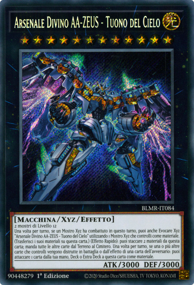BLMR-IT084 Arsenale Divino AA-ZEUS - Tuono del Cielo Rara Segreta 1a Edizione (IT) -NEAR MINT-