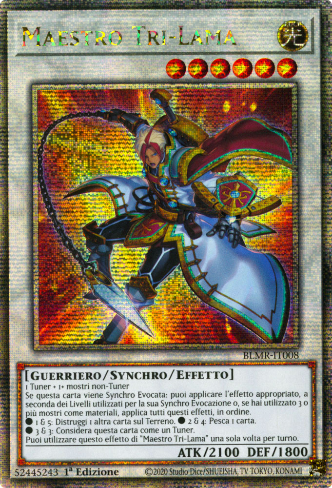 BLMR-IT008 Maestro Tri-Lama Rara Segreta Quarto di Secolo 1a Edizione (IT) -NEAR MINT-