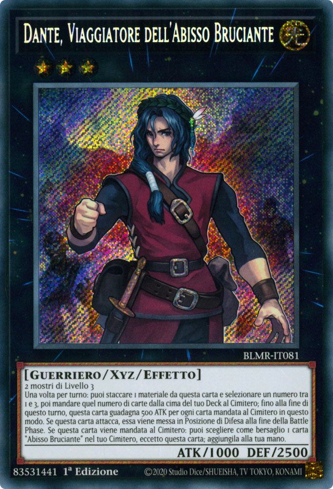 BLMR-IT081 Dante, Viaggiatore dell'Abisso Bruciante Rara Segreta 1a Edizione (IT) -NEAR MINT-