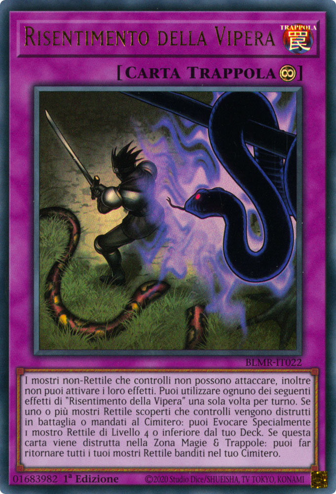 BLMR-IT022 Risentimento della Vipera Ultra Rara 1a Edizione (IT) -NEAR MINT-