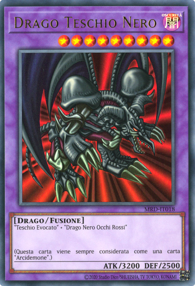 MRD-IT018 Drago Teschio Nero Ultra Rara unlimited (IT) -NEAR MINT-