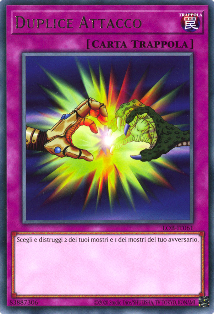 LOB-IT061 Duplice Attacco Rara unlimited (IT) -NEAR MINT-