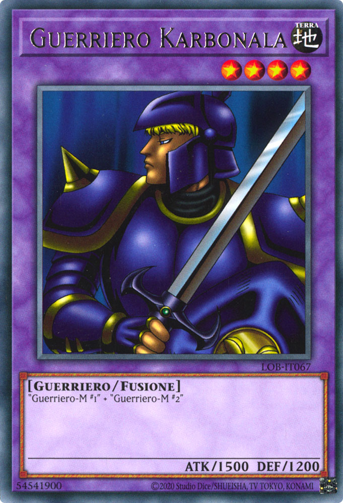 LOB-IT067 Guerriero Karbonala Rara unlimited (IT) -NEAR MINT-