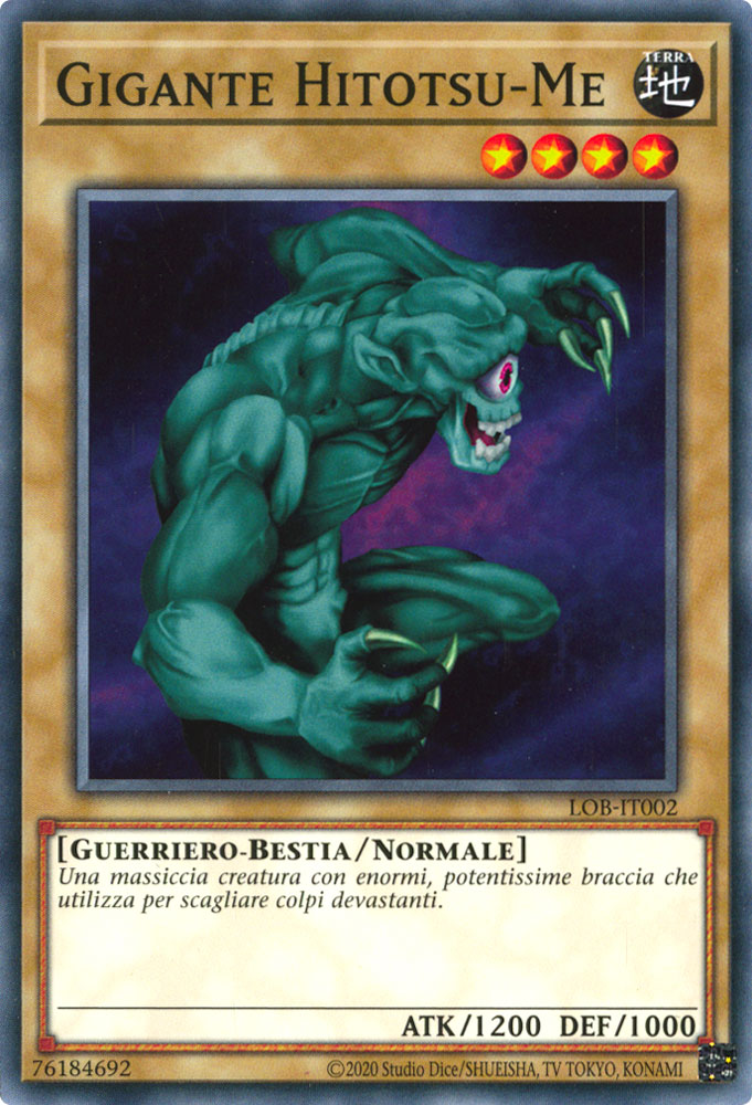 LOB-IT002 Hitotsu-Me Giant Comune unlimited (IT) -NEAR MINT-