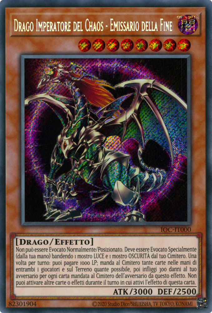 IOC-IT000 Drago Imperatore del Chaos-Emissario della Fine Rara Segreta unlimited (IT) -NEAR MINT-