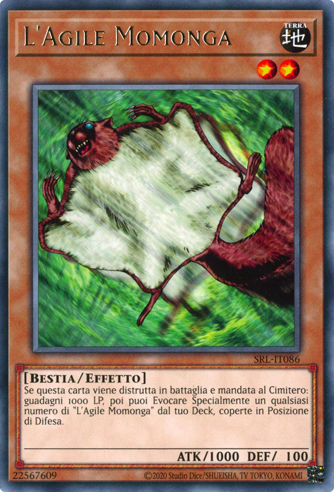 SRL-IT086 L'Agile Momonga Rara unlimited (IT) -NEAR MINT-