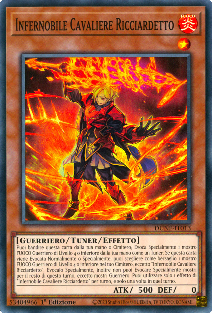 DUNE-IT013 Infernobile Cavaliere Ricciardetto Super Rara 1a Edizione (IT) -NEAR MINT-