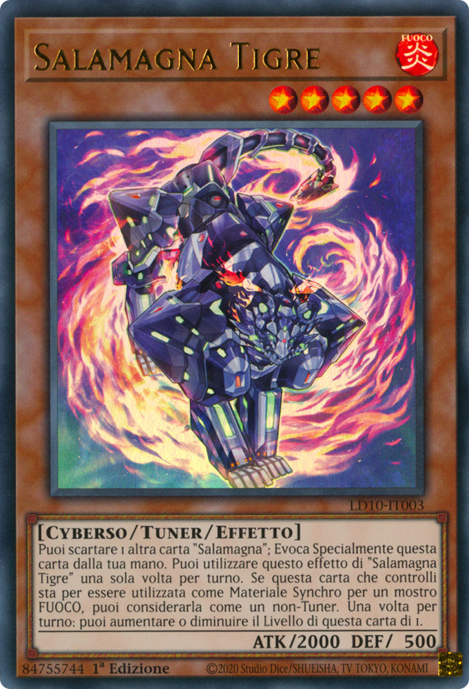 LD10-IT003 Salamagna Tigre Ultra Rara 1a Edizione (IT) -NEAR MINT-