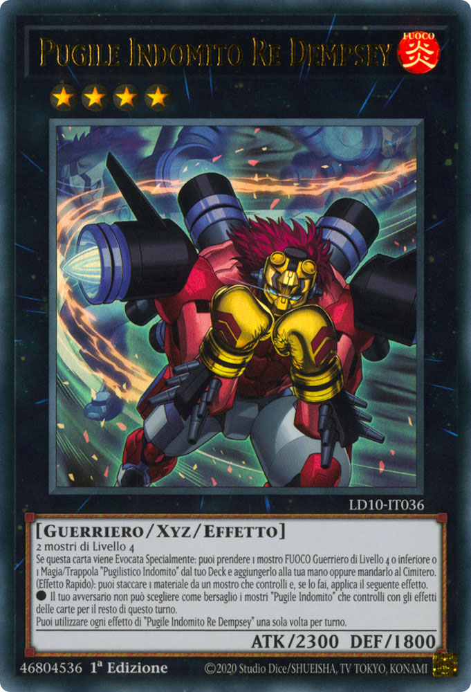 LD10-IT036 Pugile Indomito Re Dempsey Ultra Rara 1a Edizione (IT) -NEAR MINT-