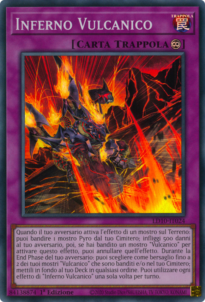 LD10-IT024 Inferno Vulcanico Super Rara 1a Edizione (IT) -NEAR MINT-