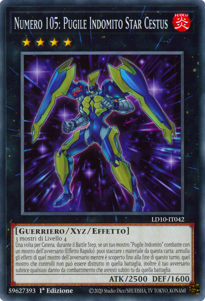 LD10-IT042 Numero 105: Pugile Indomito Star Cestus Comune 1a Edizione (IT) -NEAR MINT-