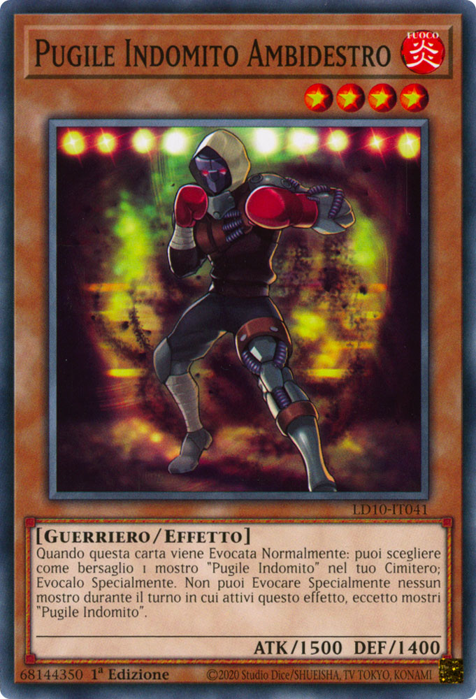 LD10-IT041 Pugile Indomito Ambidestro Comune 1a Edizione (IT) -NEAR MINT-