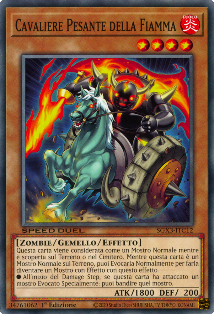 SGX3-ITC12 Cavaliere Pesante della Fiamma Comune 1a Edizione (IT) -NEAR MINT-