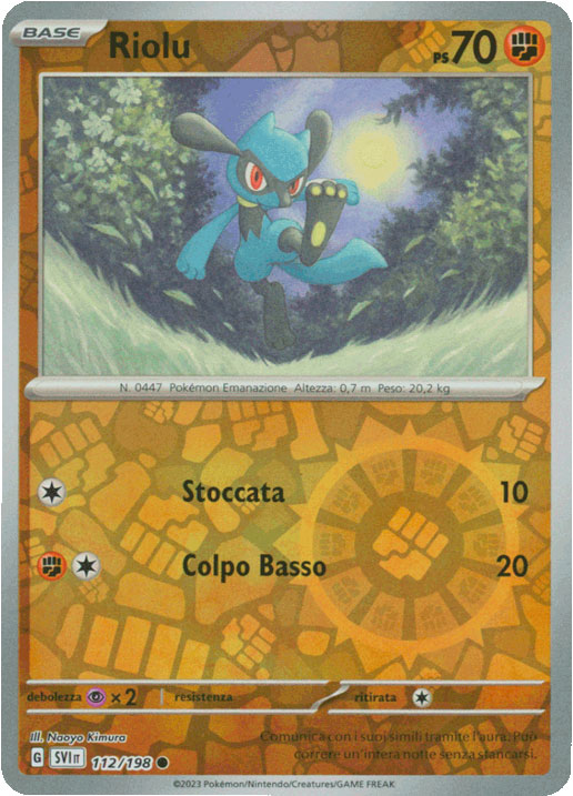 112/198 Riolu Comune foil reverse (IT) -NEAR MINT-