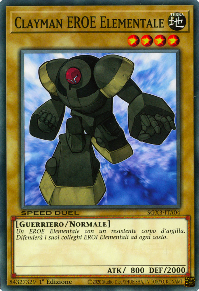 SGX3-ITA04 Clayman EROE Elementale Comune 1a Edizione (IT) -NEAR MINT-