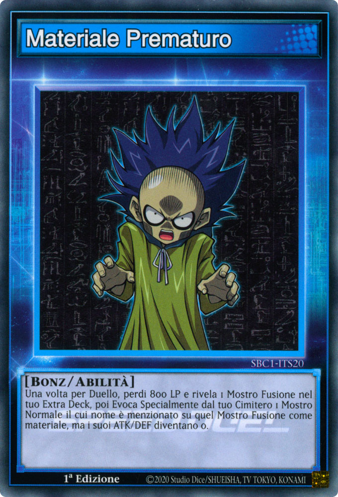 SBC1-ITS20 Materiale Prematuro comune 1a Edizione (IT) -NEAR MINT-