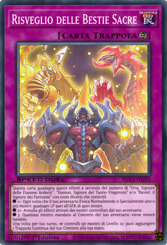 SGX3-ITG15 Risveglio delle Bestie Sacre Comune 1a Edizione (IT) -NEAR MINT-