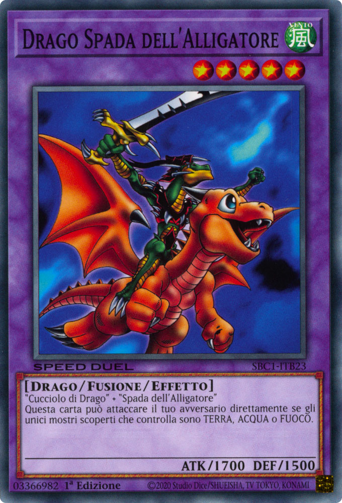SBC1-ITB23 Drago Spada dell'Alligatore comune 1a Edizione (IT) -NEAR MINT-