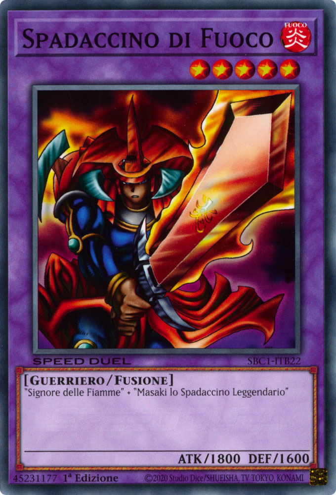 SBC1-ITB22 Spadaccino di Fuoco comune 1a Edizione (IT) -NEAR MINT-