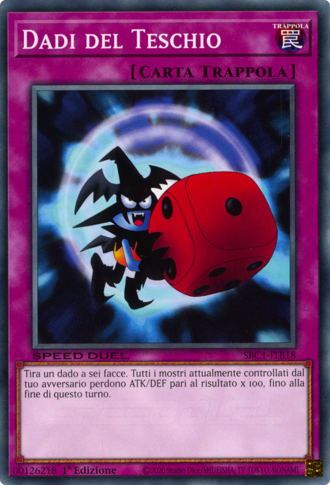 SBC1-ITB18 Dadi del Teschio comune 1a Edizione (IT) -NEAR MINT-