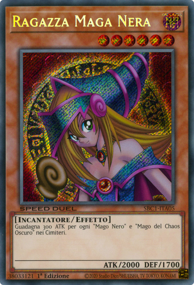 SBC1-ITA05 Ragazza Maga Nera rara segreta 1a Edizione (IT) -NEAR MINT-