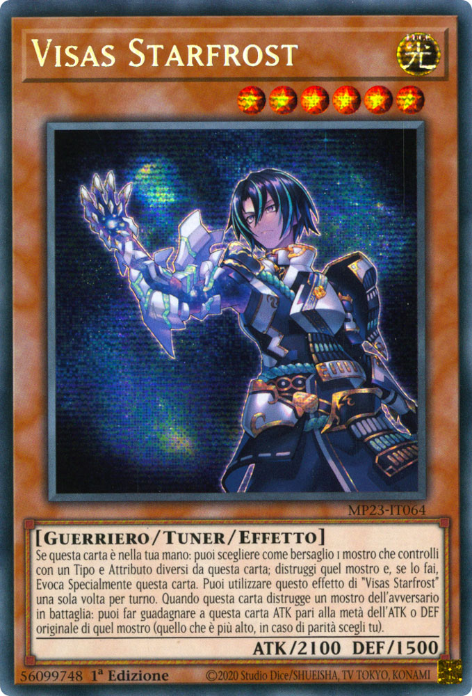 MP23-IT064 Visas Starfrost Rara Segreta Prismatica 1a Edizione (IT) -NEAR MINT-
