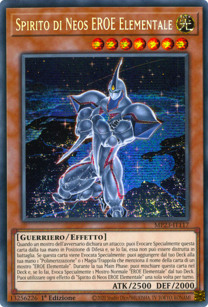 MP23-IT117 Spirito di Neos EROE Elementale Rara Segreta Prismatica 1a Edizione (IT) -NEAR MINT-