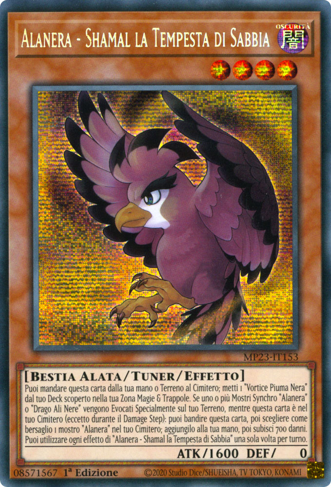 MP23-IT153 Alanera - Shamal la Tempesta di Sabbia Rara Segreta Prismatica 1a Edizione (IT) -NEAR MINT-