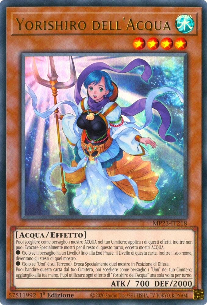MP23-IT218 Yorishiro dell'Acqua Ultra Rara 1a Edizione (IT) -NEAR MINT-