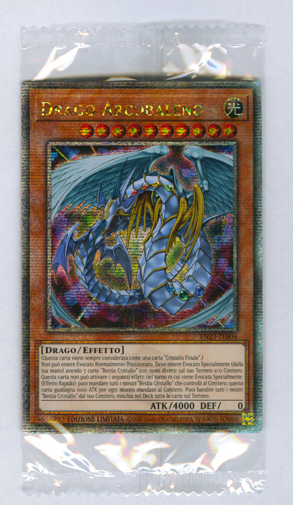 TN23-IT004 Drago Arcobaleno Rara Segreta Quarto di Secolo Edizione Limitata (IT) -NEAR MINT-