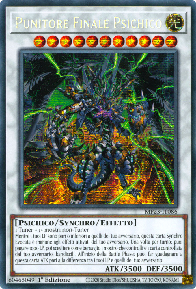 MP23-IT086 Punitore Finale Psichico Rara Segreta Prismatica 1a Edizione (IT) -NEAR MINT-