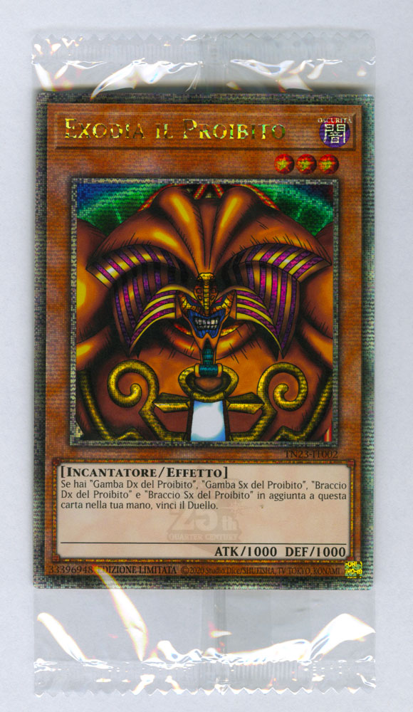 TN23-IT002 Exodia il Proibito Rara Segreta Quarto di Secolo Edizione Limitata (IT) -NEAR MINT-