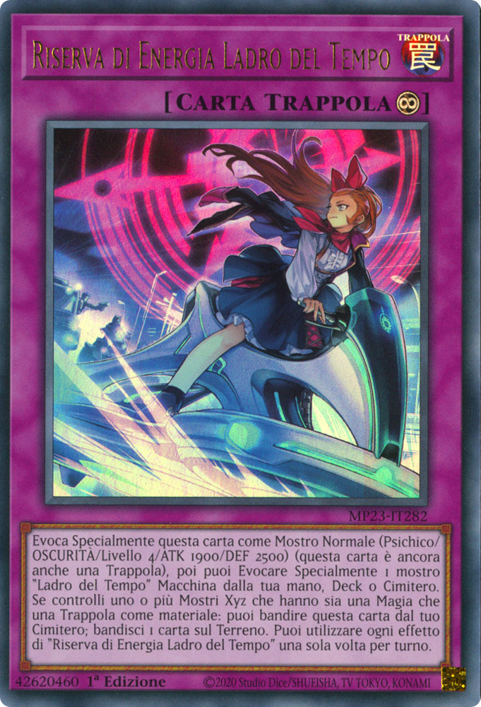 MP23-IT282 Riserva di Energia Ladro del Tempo Ultra Rara 1a Edizione (IT) -NEAR MINT-