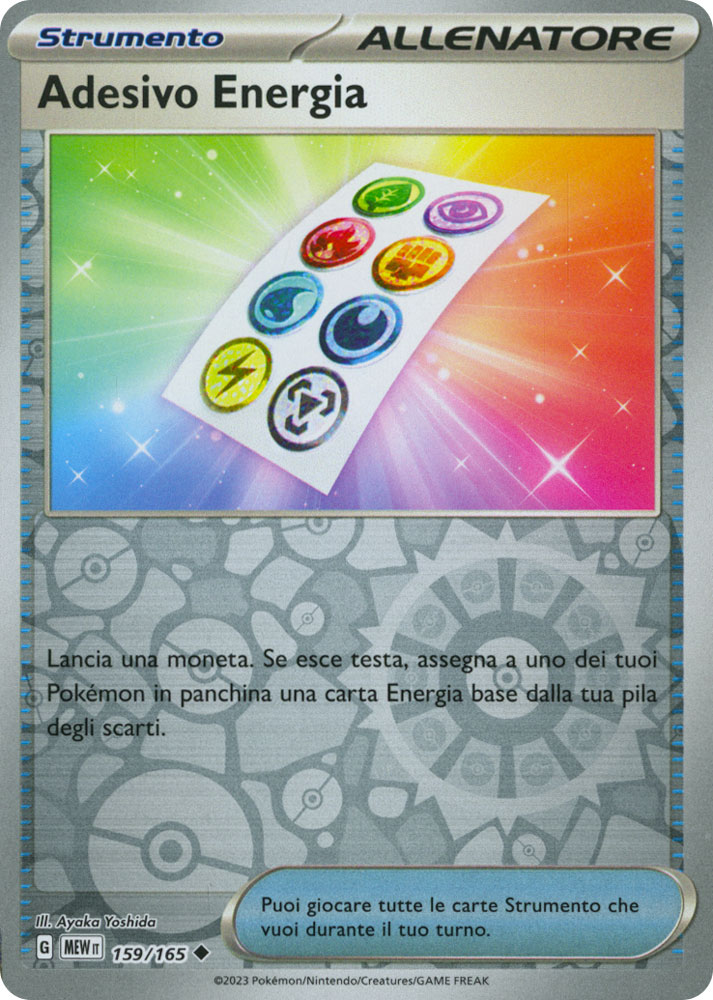 159 / 165 Adesivo Energia Non Comune foil reverse (IT)