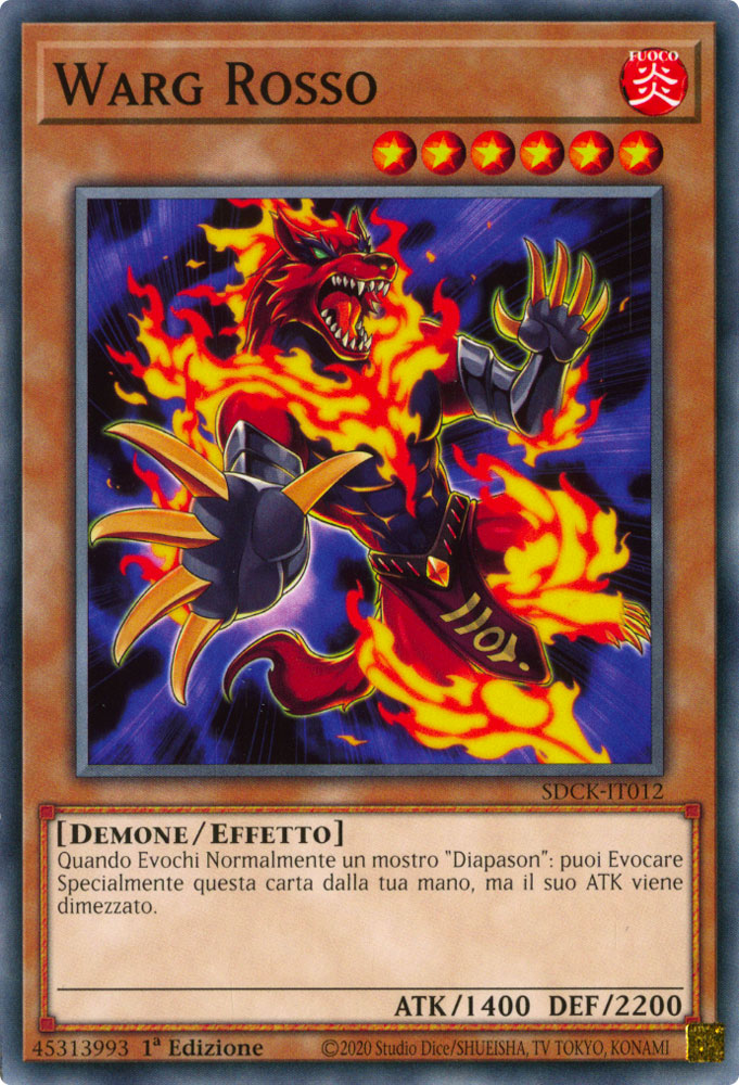 SDCK-IT012 Warg Rosso Comune 1a Edizione (IT) -NEAR MINT-