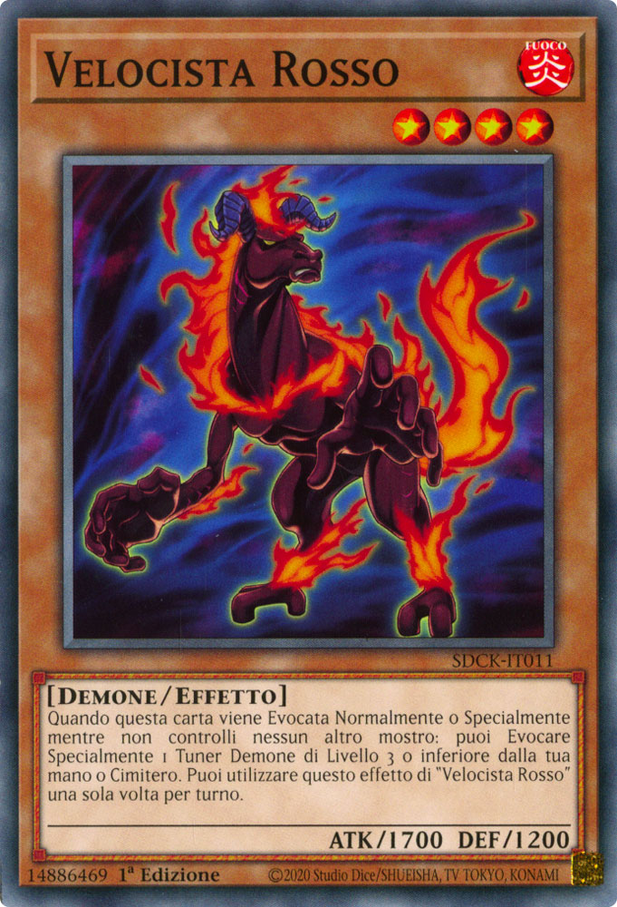 SDCK-IT011 Velocista Rosso Comune 1a Edizione (IT) -NEAR MINT-