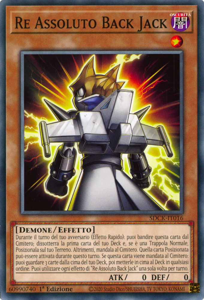 SDCK-IT016 Re Assoluto Back Jack Comune 1a Edizione (IT) -NEAR MINT-