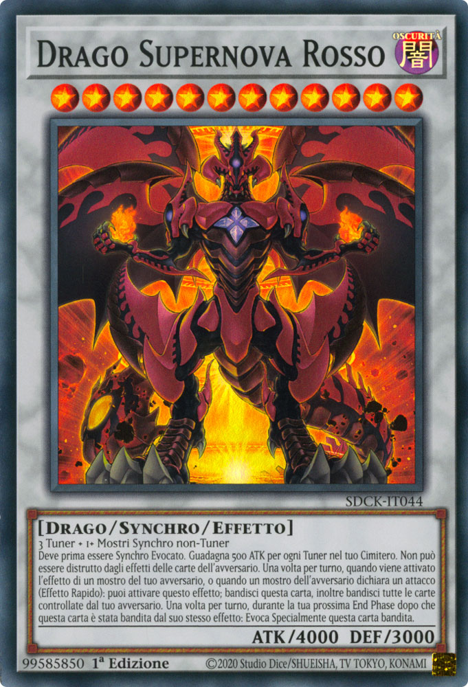 SDCK-IT044 Drago Supernova Rosso Super Rara 1a Edizione (IT) -NEAR MINT-