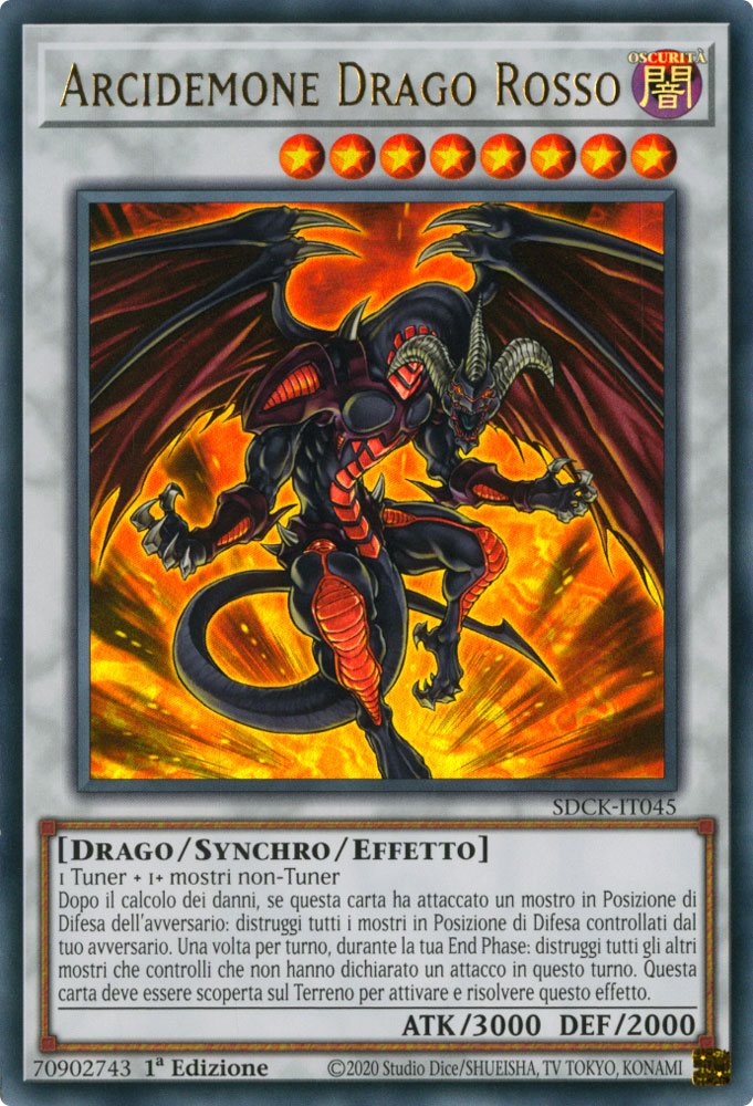 SDCK-IT045 Arcidemone Drago Rosso Ultra Rara 1a Edizione (IT) -NEAR MINT-