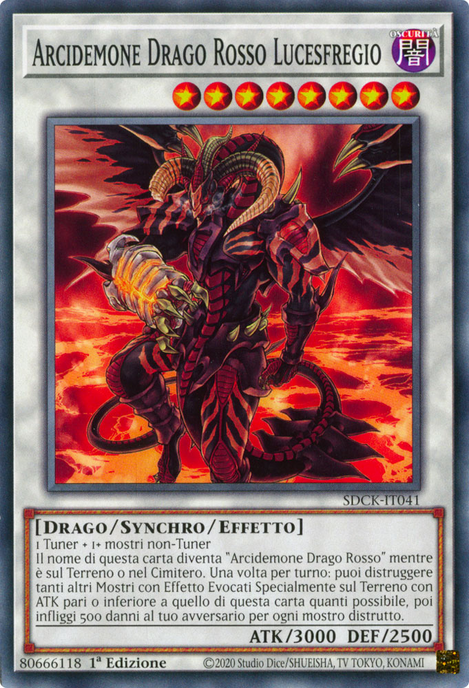 SDCK-IT041 Arcidemone Drago Rosso Lucesfregio Comune 1a Edizione (IT) -NEAR MINT-